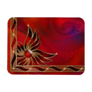 Red As the Flame Flexible Magnet
