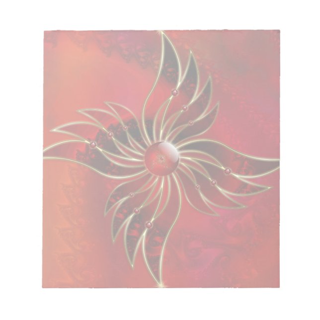 Red As the Flame Notepad (Front)