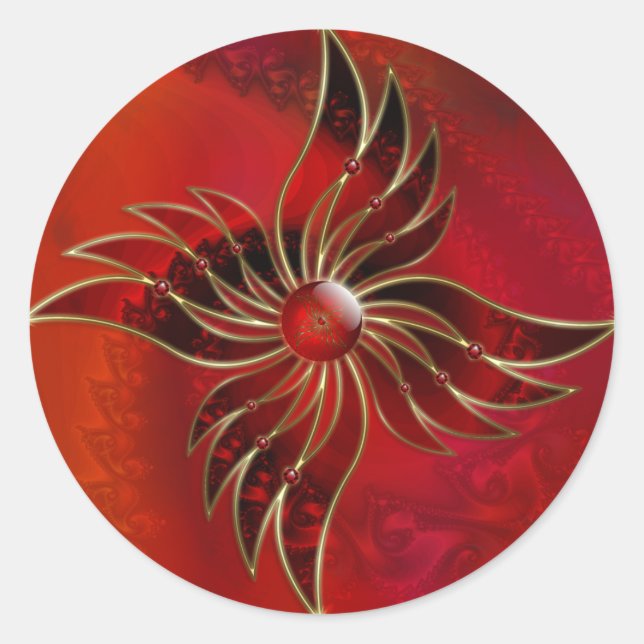 Red As the Flame Stickers (Front)