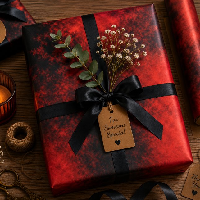 Red Ash Silence Wrapping Paper Sheet (Creator Uploaded)