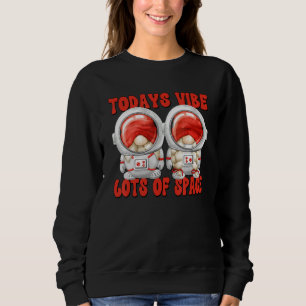 Red Astronaut Lover Gnome Graphic Todays Vibe Lots Sweatshirt