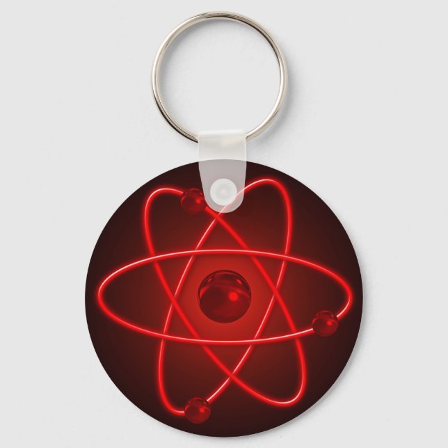 Red atom key ring (Front)