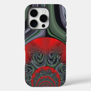 Red Aurora" Art Print iPhone 16 Pro Case