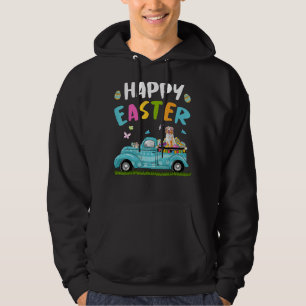 Red Australian Sshepherd With Bunny Ears Egg Hunti Hoodie