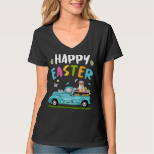 Red Australian Sshepherd With Bunny Ears Egg Hunti T-Shirt