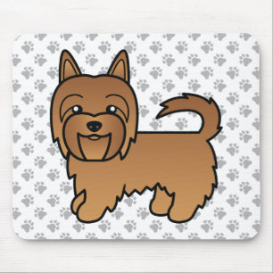 Red Australian Terrier Cute Cartoon Dog Mouse Pad