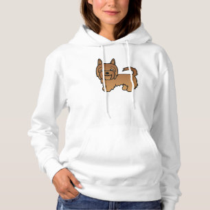 Red Australian Terrier Dog Illustration Hoodie