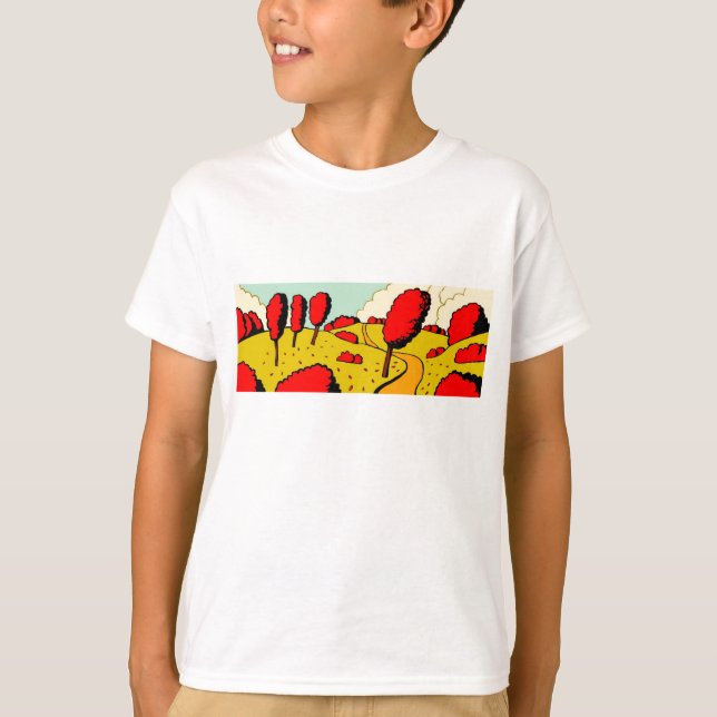Red Autumn - Customised T-Shirt (Front)