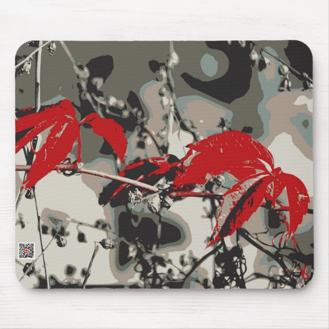Red Autumn Mouse Pad (Front)