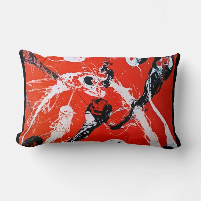 RED AVIATOR LUMBAR CUSHION (Front)