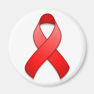 Red Awareness Ribbon Magnet
