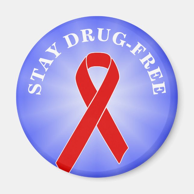 Red Awareness Ribbon + your message Magnet (Front)