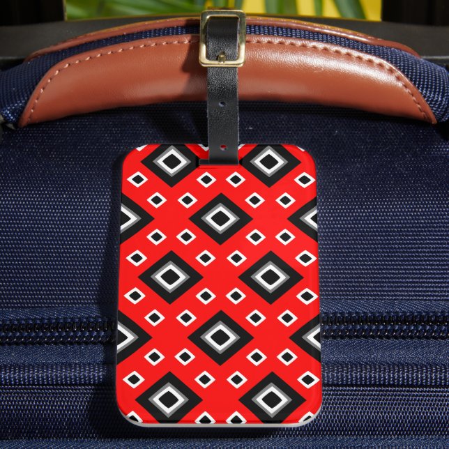 Red Axis Luggage Tag (Front Insitu 2)