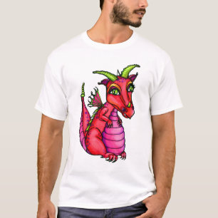 Red Baby Dragon Cute Animal Vintage Tee