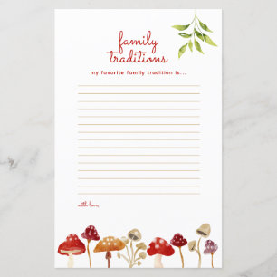 Red Baby Shower Vichy Mushroom Predictions Game