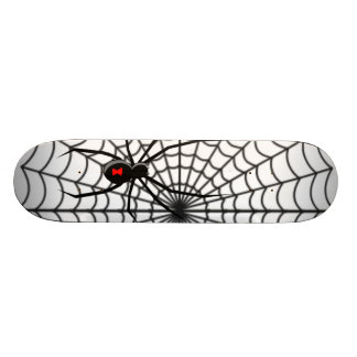 red back spider on web skateboard