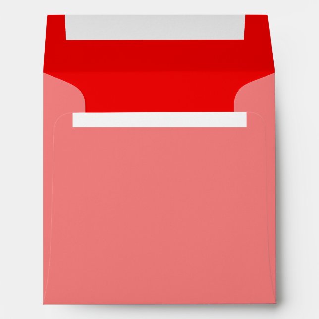 Red Background Colour Customise This! Envelopes (Back (Bottom))