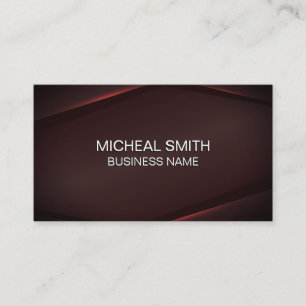 Red Background Red Glow Abstract Business Card