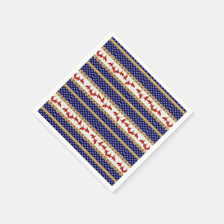 Red Bald Eagle America Paper Napkin