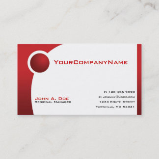 Red Ball Business Card