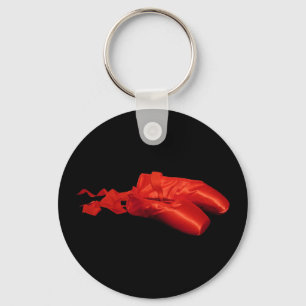 Red Ballet Shoes Key Ring