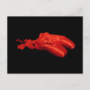 Red Ballet Shoes Postcard