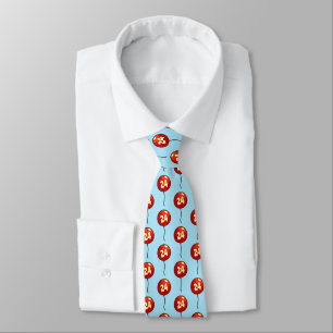 Red Balloon Add The Age Fun Birthday Pattern Tie