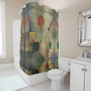 Red Balloon by Paul Klee Shower Curtain