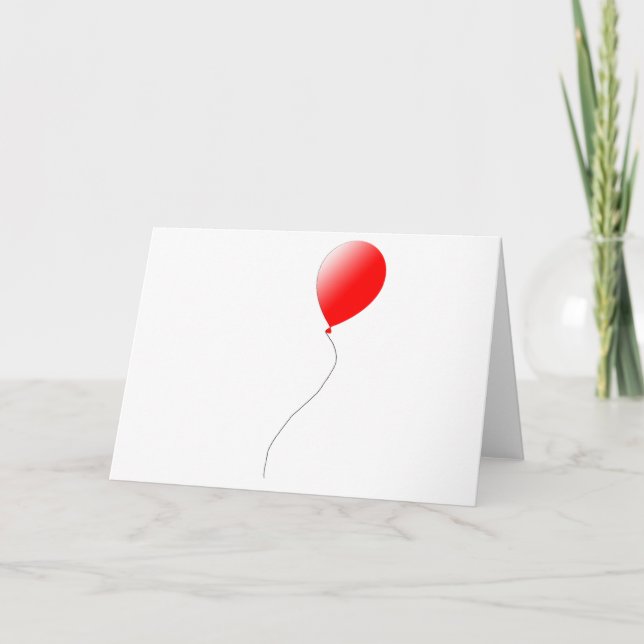Red Balloon Card (Front)