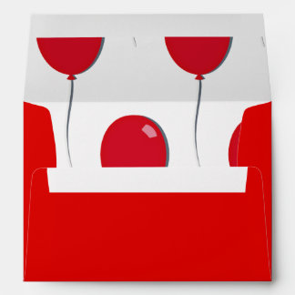 Red balloon envelope