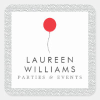 Red Balloon Logo Personalised Stickers