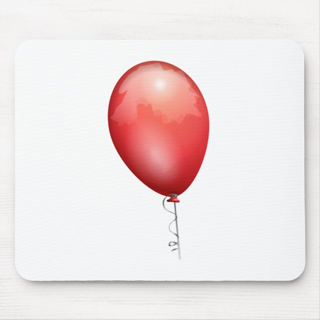 Red Balloon Mouse Pad (Front)