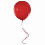 Red Balloon Ornament Photo Sculpture Decoration<br><div class="desc">Acrylic photo sculpture ornament of a bright red balloon tied with a red ribbon. See matching acrylic photo sculpture pin,  magnet and sculpture. See the entire Birthday Ornament collection in the SPECIAL TOUCHES | Party Favours section.</div>