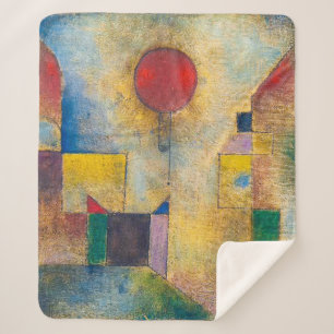Red Balloon   Paul Klee   Sherpa Blanket
