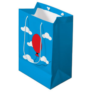 Red Balloon Rising Medium Gift Bag