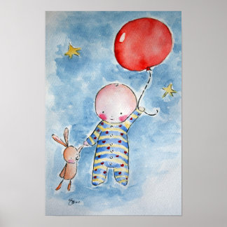 Red Baloon Poster