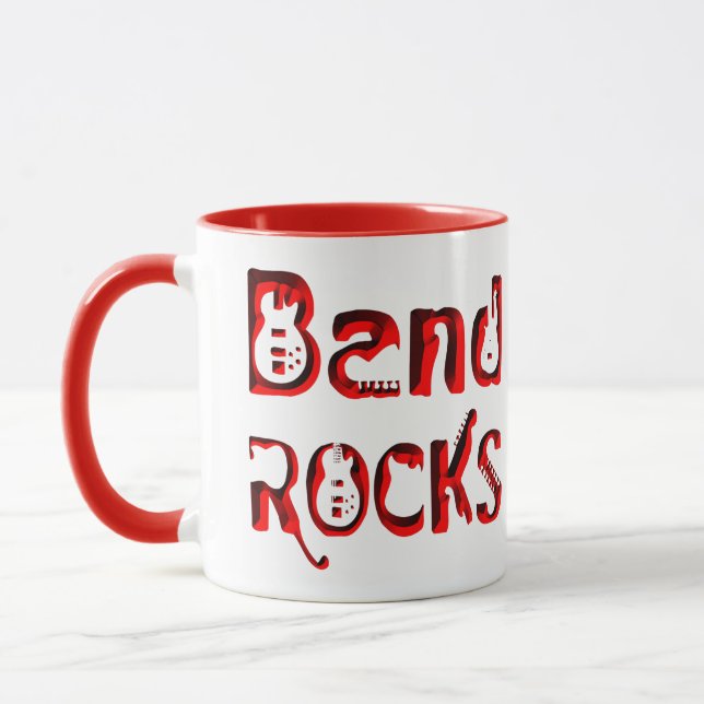 Red Band Rocks in Red Mug (Left)