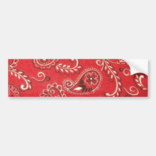 Red Bandanna Bumper Sticker
