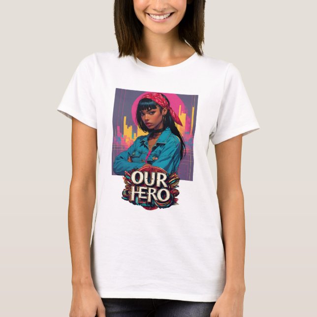 Red Bandanna Girl Our Hero Music Concert T-Shirt (Front)