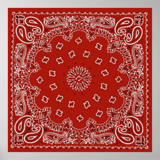 Red Bandanna Poster