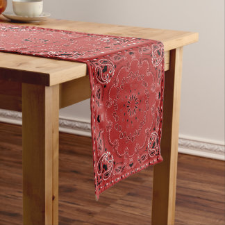 Red Bandanna Short Table Runner