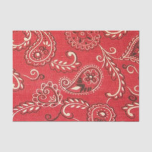 Red Bandanna Tissue Paper
