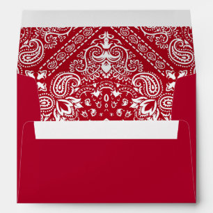 Red Bandanna Two Personalise Envelope