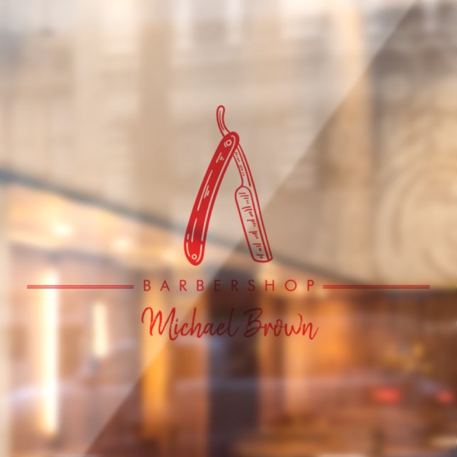 red Barber Razor Logo Business (Sheet 2)