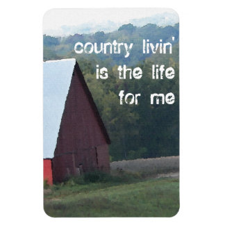 Red Barn Autumn Trees Magnet