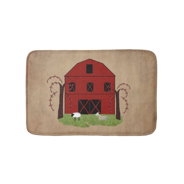 Red Barn Bath Mat (Front)