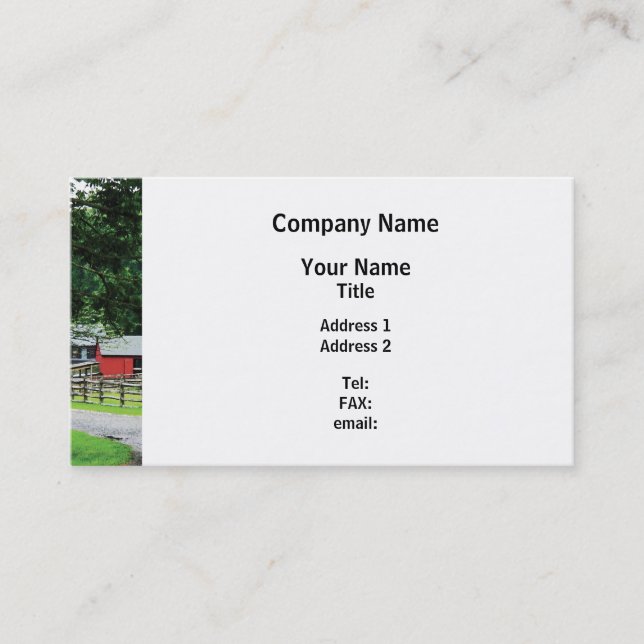 Red Barn Business Card (Front)