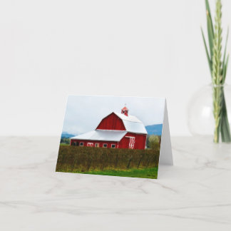 Red Barn Card