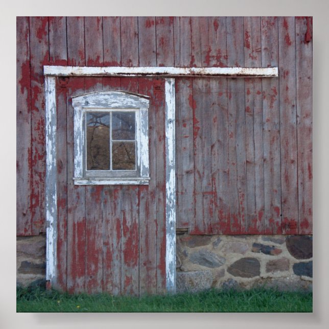 Red Barn Door Poster (Front)