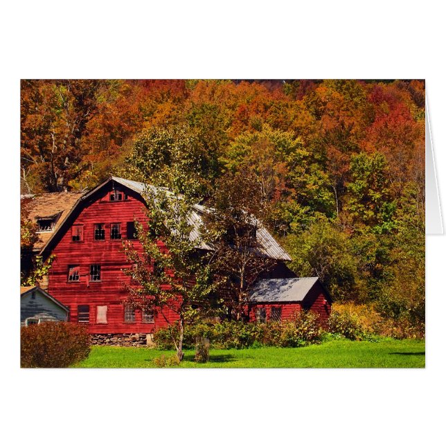 Red Barn in Autumn (Front Horizontal)